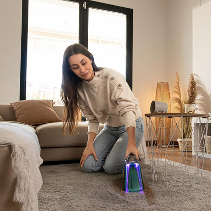 Aspirador de Mano para Tapicerías y Alfombras con Spray de Agua