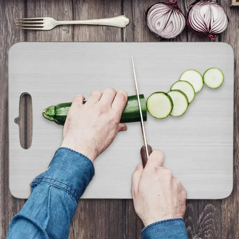 Tablas de Corte de Cocina de Titanio para Alimentos de Acero Inoxidable 